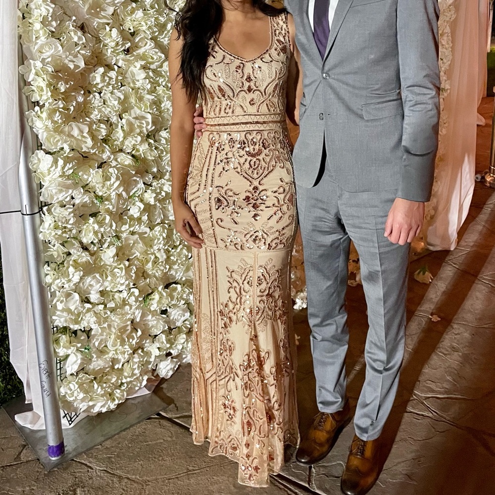 Lulus sequin maxi dress